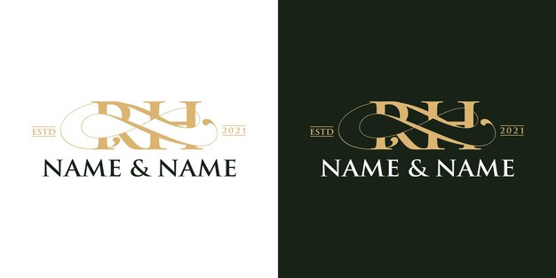 Luxe letter logo ontwerp