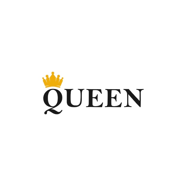 Luxe letter q koningin kroon logo ontwerp