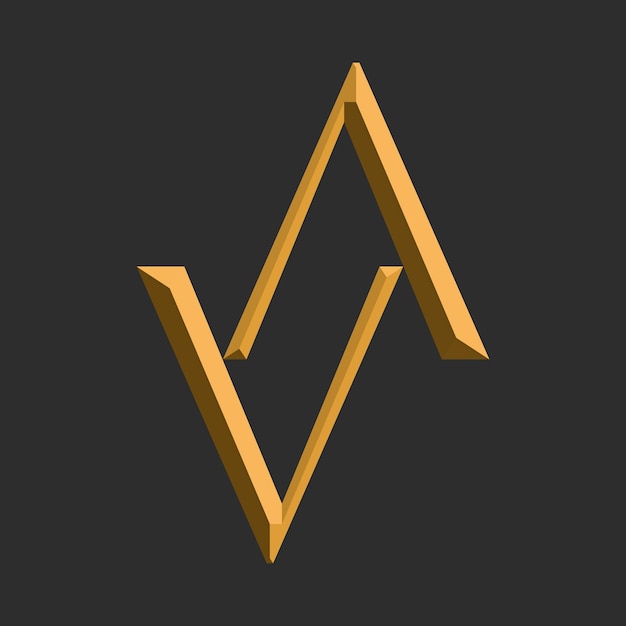 luxe letter VA logo-ontwerp