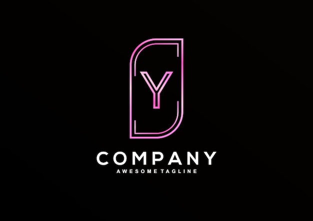 Luxe Letter Y-logo-ontwerpcollectie