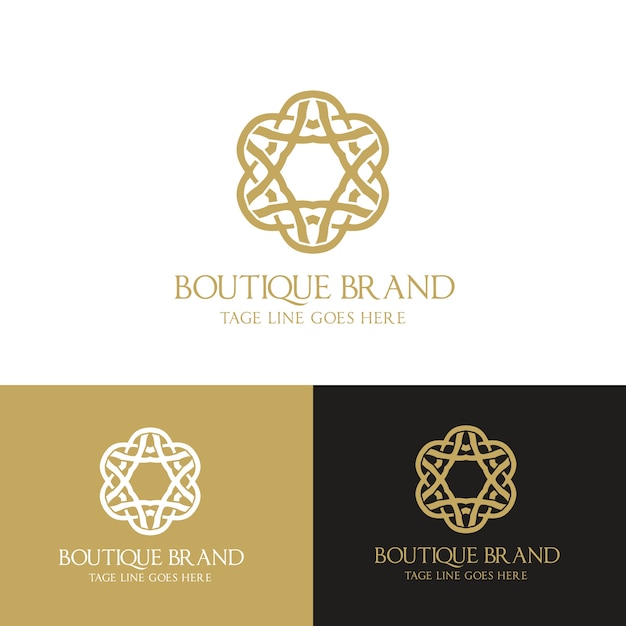 Luxe logo. Crests logo. Logo ontwerp voor hotel, Resort, Restaurant, Onroerend goed, Spa, Mode merkidentiteit