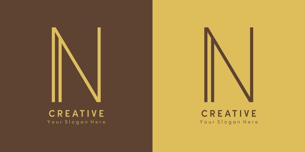 Luxe Logo Design Letter N