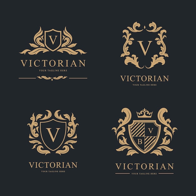 Vector luxe logo-set