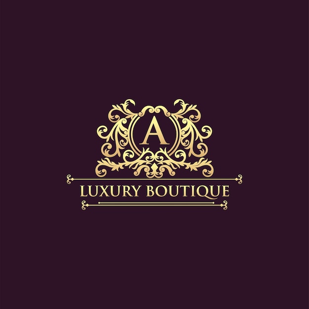 Luxe logo vector ontwerpsjabloon