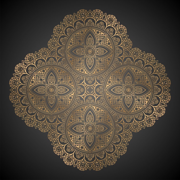 Luxe maaswerk mandala.