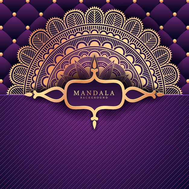 Luxe mandala achtergrond Arabische Oost-stijl