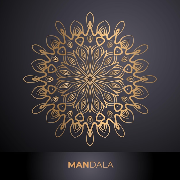 Luxe mandala achtergrond art design