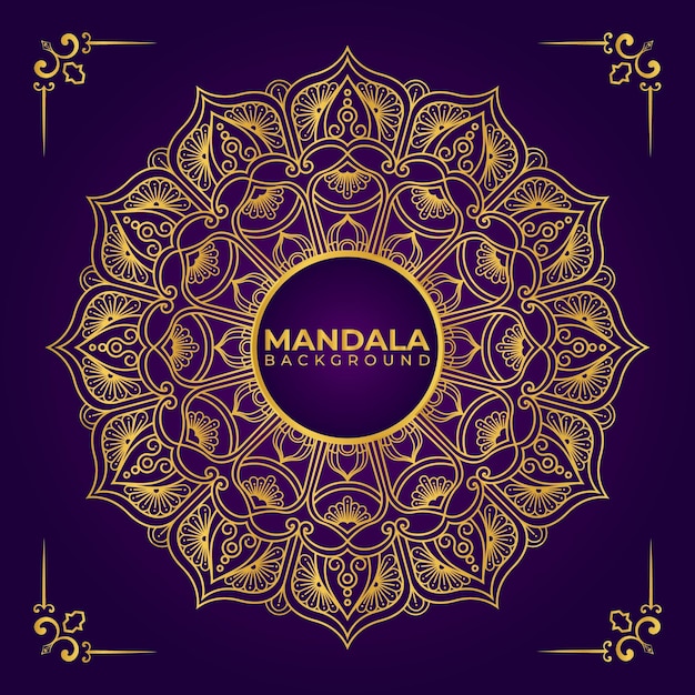 Luxe mandala achtergrond concept kleur