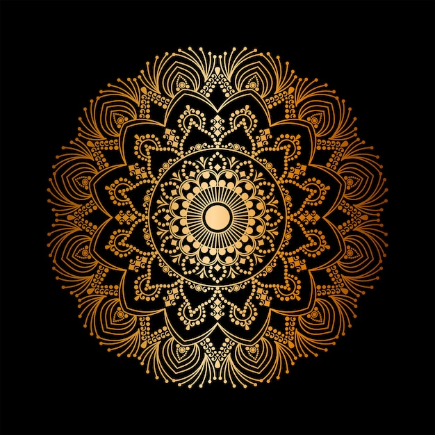 Luxe mandala achtergrond, decoratieve achtergrond met een elegante mandala.