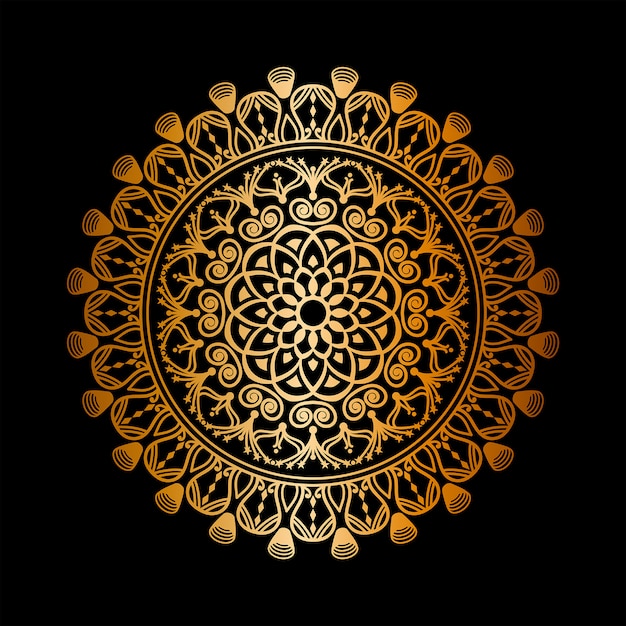 Luxe mandala achtergrond, decoratieve achtergrond met een elegante mandala.