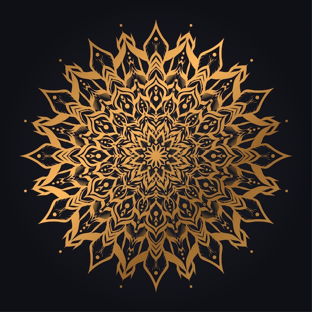 Luxe mandala achtergrond met moderne arabesque