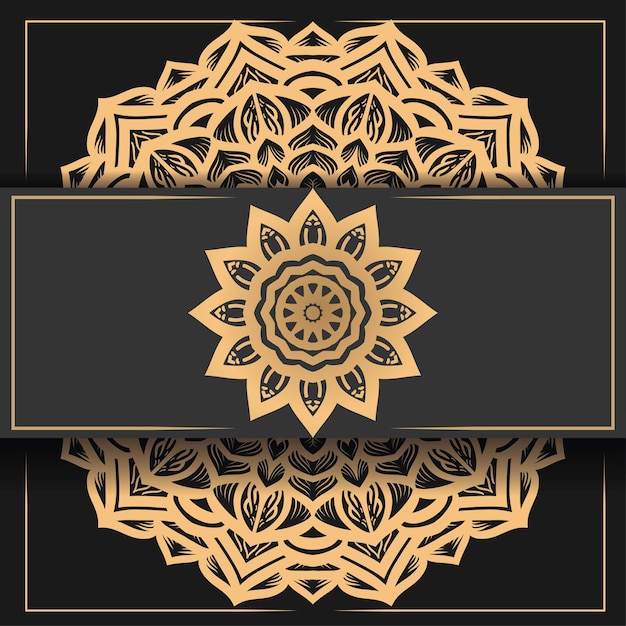 Luxe mandala achtergrond ornament decoratie