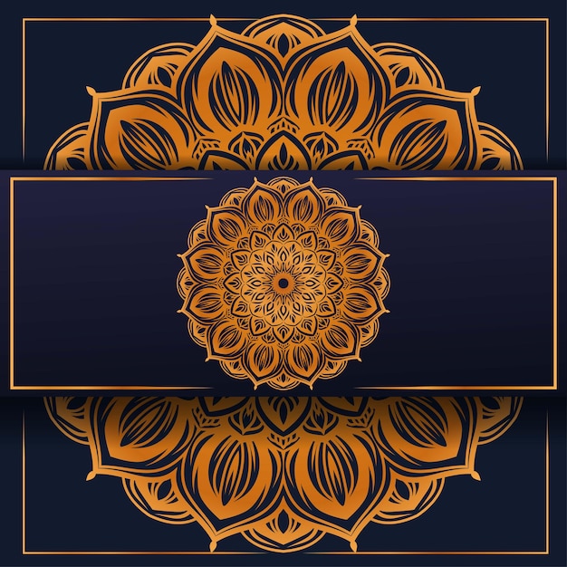 Luxe mandala achtergrond ornament