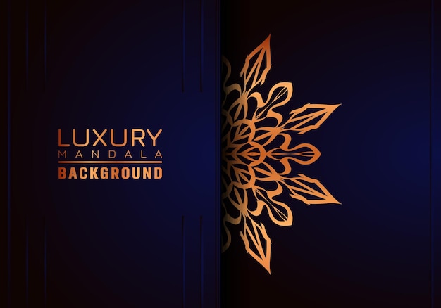 Luxe mandala achtergrond sier arabesque stijl