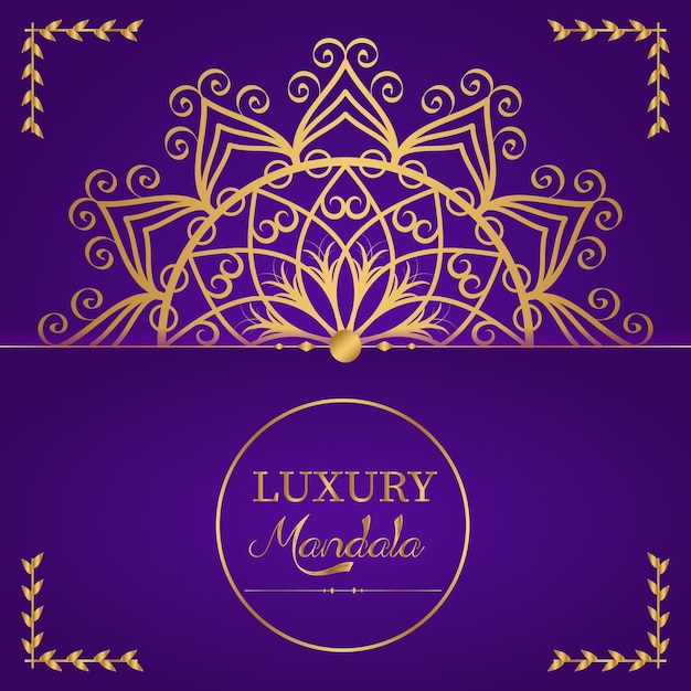 Luxe Mandala Achtergrond Sjabloon