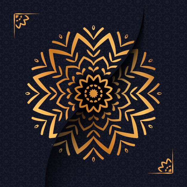 Vector luxe mandala achtergrond