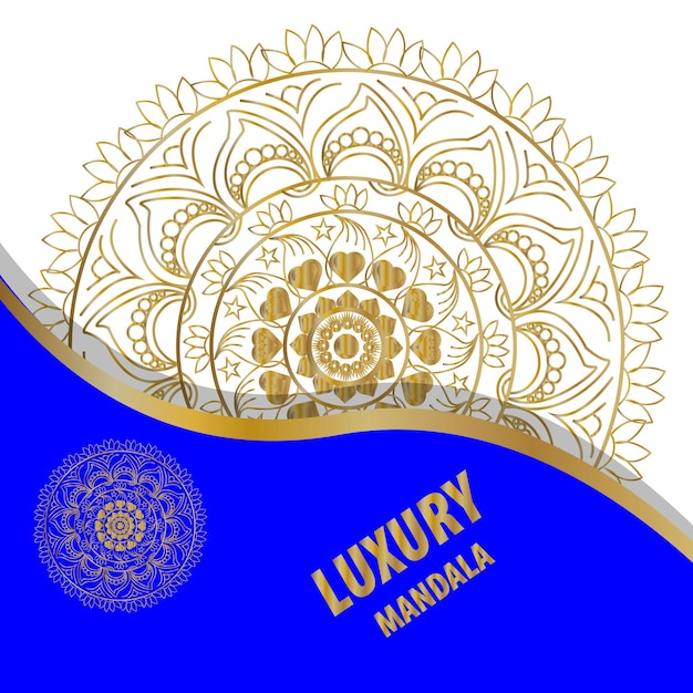 Vector luxe mandala achtergrond