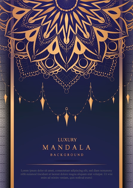 Vector luxe mandala achtergrond