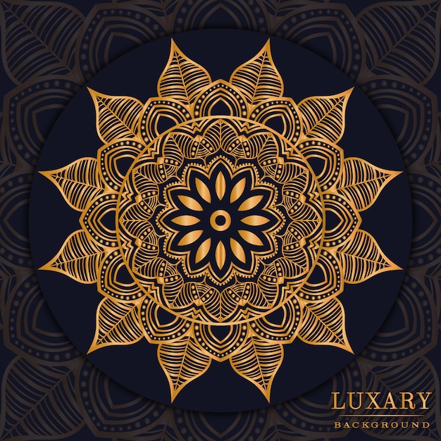 Vector luxe mandala achtergrond