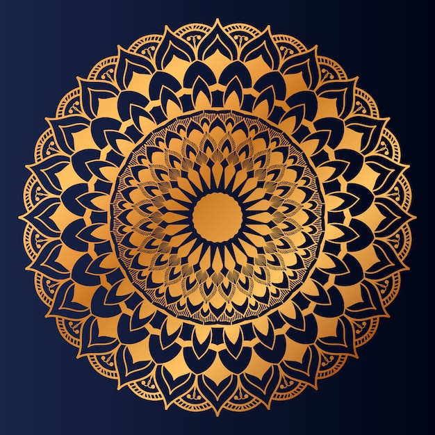 Vector luxe mandala achtergrond