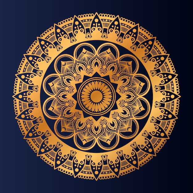 Vector luxe mandala achtergrond