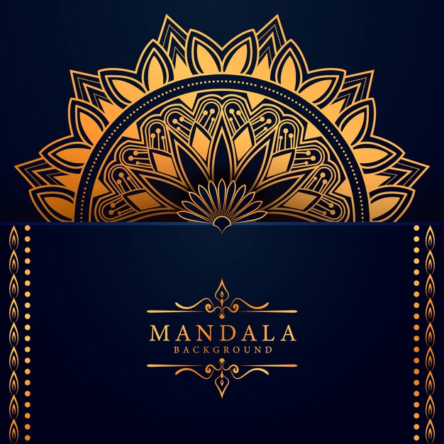 Luxe mandala achtergrond