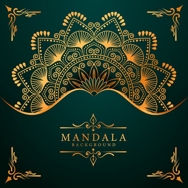 Luxe mandala achtergrond