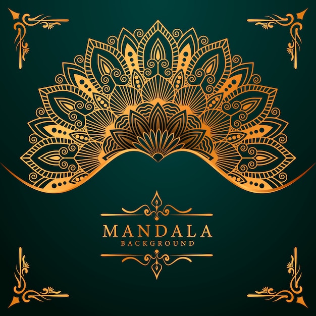 Luxe mandala achtergrond