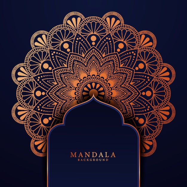 Luxe mandala achtergrond