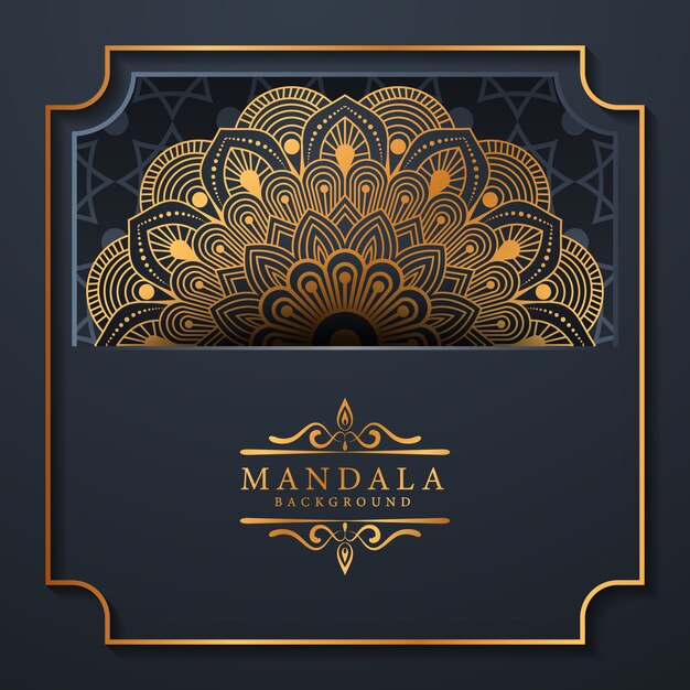 Vector luxe mandala achtergrond