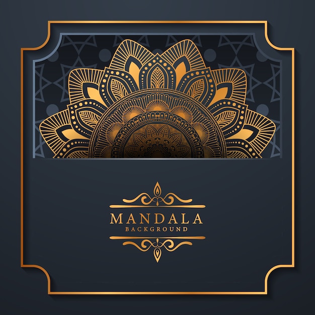 Luxe mandala achtergrond