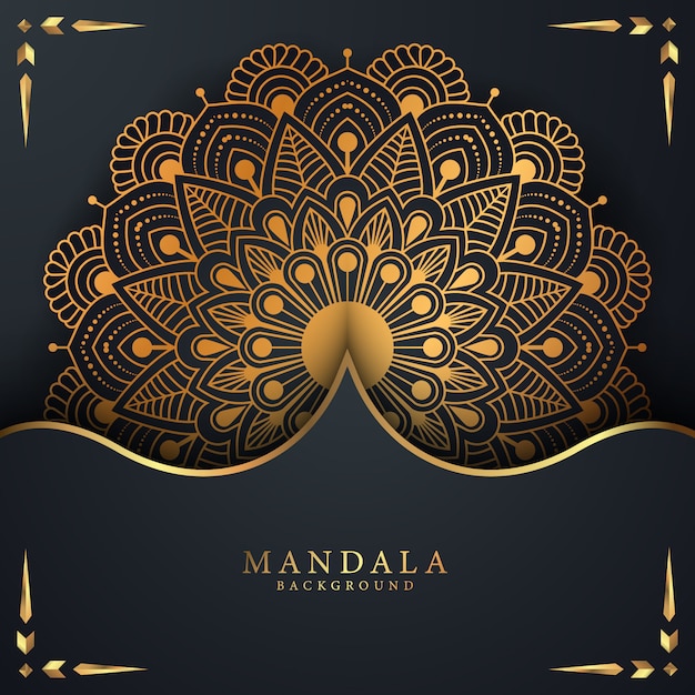 Luxe mandala achtergrond