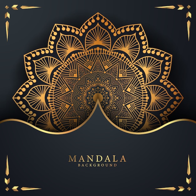 Luxe mandala achtergrond