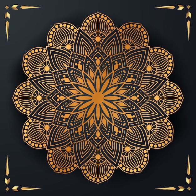 Luxe mandala achtergrond