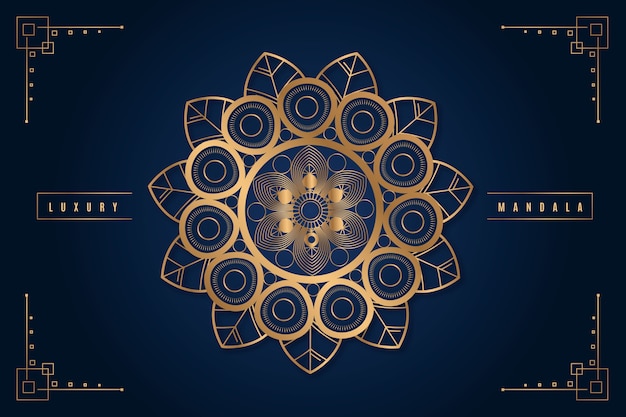 Luxe mandala achtergrond