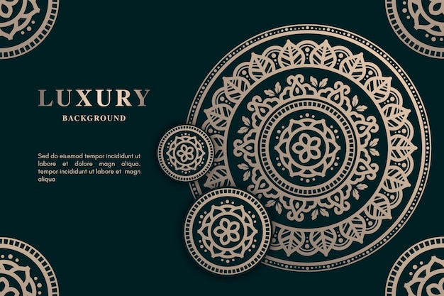 Luxe mandala achtergrond