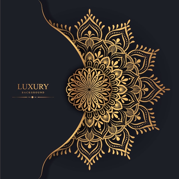 Luxe mandala achtergrond