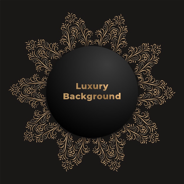 Vector luxe mandala achtergrond