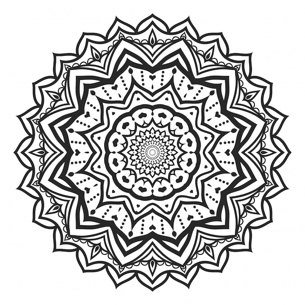 Luxe mandala achtergrond