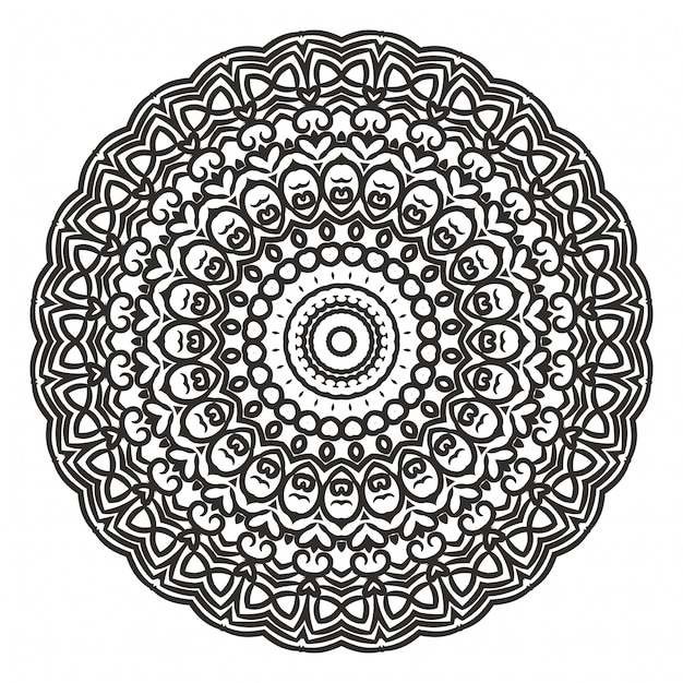 Luxe mandala achtergrond