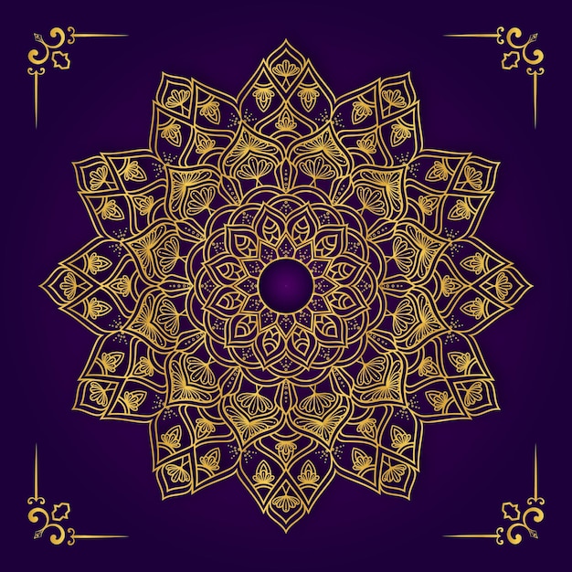 Luxe mandala achtergrondconcept