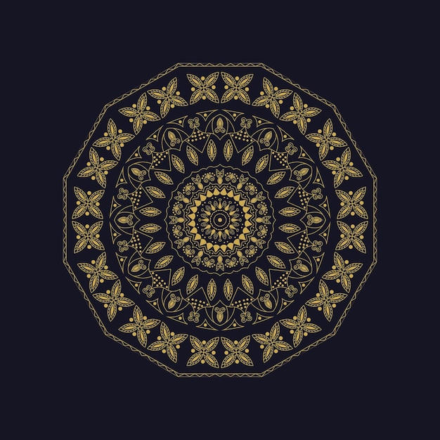 Luxe mandala-achtergrondontwerp