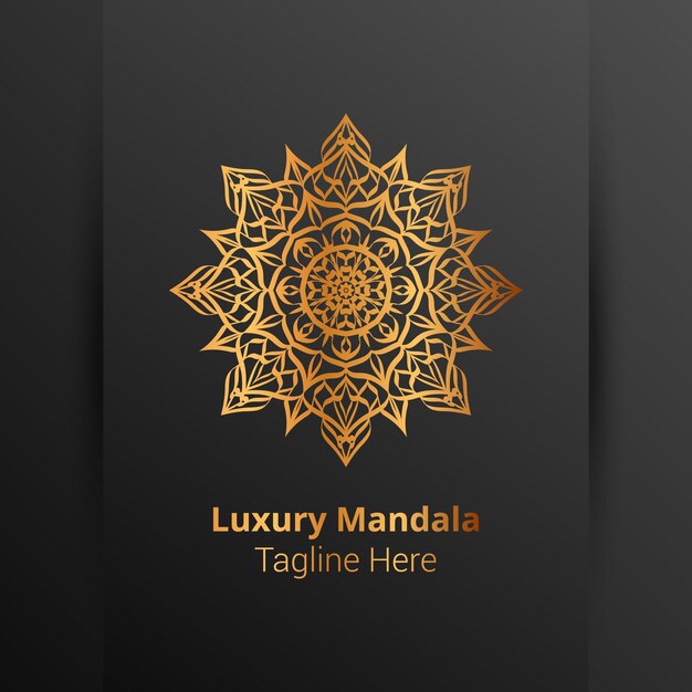 Luxe mandala arabesque achtergrond