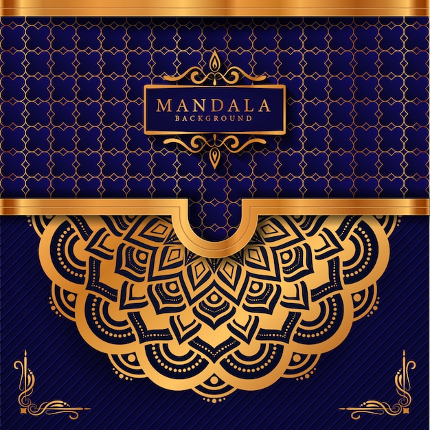 Luxe mandala arabesque stijl als achtergrond