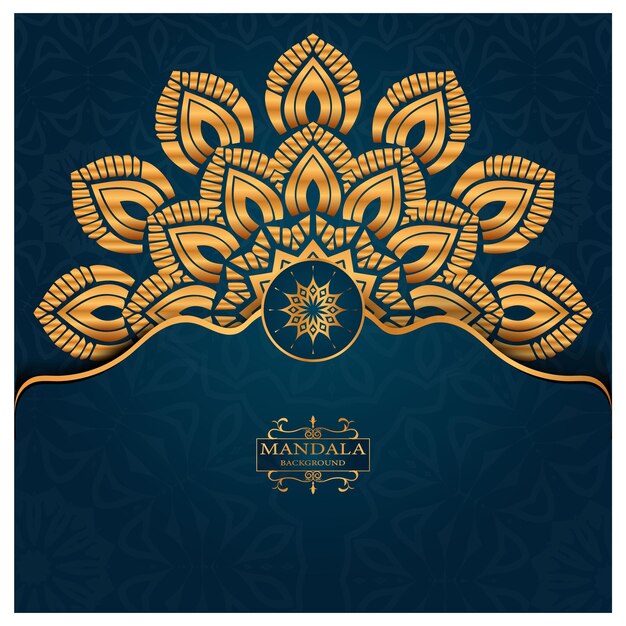 Luxe mandala decoratief etnisch element Vector