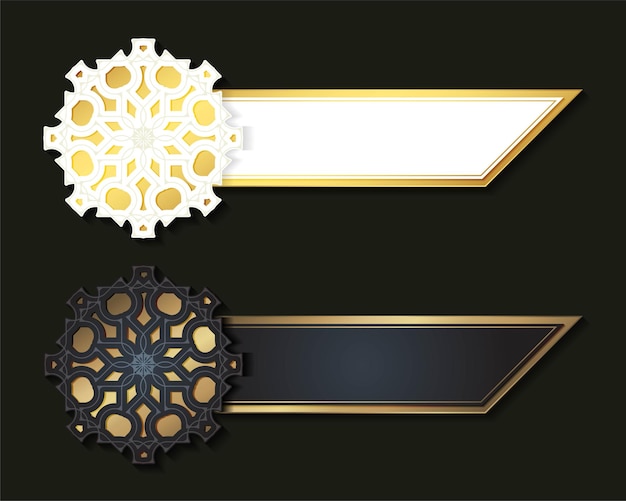 Luxe mandala decoratieve banner