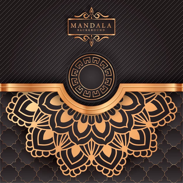 Luxe Mandala decoratieve etnische element achtergrond