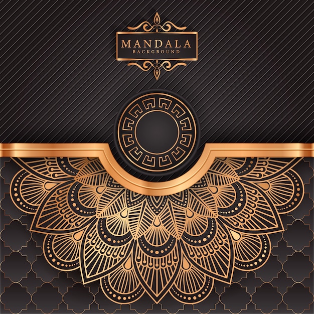 Luxe Mandala decoratieve etnische element achtergrond