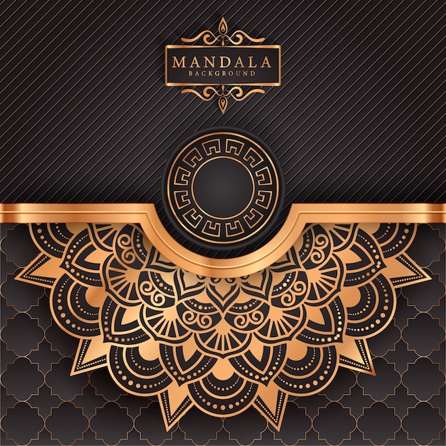 Luxe Mandala decoratieve etnische element achtergrond