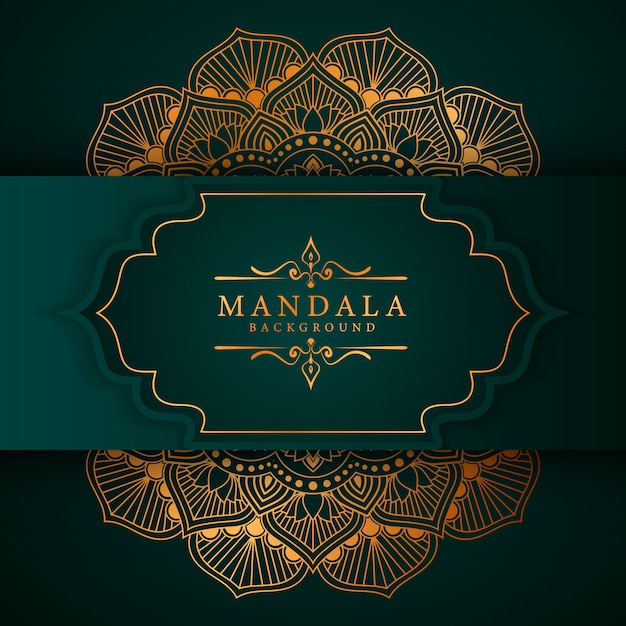Luxe mandala decoratieve etnische element achtergrond